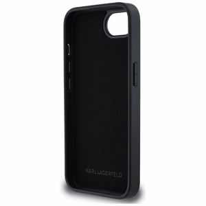 Karl Lagerfeld Monogram Karl Head Pin dėklas telefonui iPhone 16e - juodas