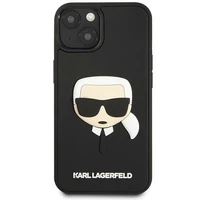 Dėklas telefonui Karl Lagerfeld KLHCP14MKH3DBK iPhone 14 Plus 6.7\" juodas / juodas 3D Rubber Karl's Head