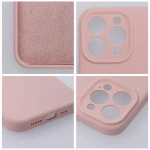 Dėklas silikoninis 2 mm iPhone 17 Pro smėlinos rožinės spalvos