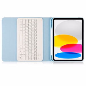 Tech-Protect SC Pen + Keyboard dėklas su klaviatūra iPad 10.9" 2022 - šviesiai mėlyna
