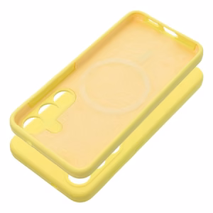 Case for Samsung S25 EDGE Silicone 2mm compatible with MagSafe yellow