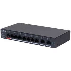 Komutatorius DAHUA CS4010-8GT-110 L2 stalinis 8x1000Base-T PoE 8 prievadai