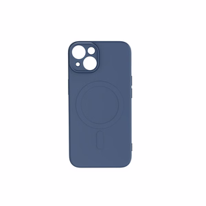 Paprastas spalvotas magnetinis dėklas telefonui iPhone 14 6,1" tamsiai mėlynas