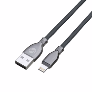 "Forever Tornado" kabelis USB - "Lightning" 1,0 m 3A juodas