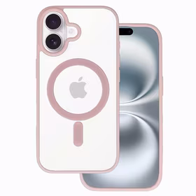 Acrylic Color Magsafe dėklas iPhone 17 šviesiai rožinis