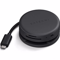 Adapteris HUB 7in1 USB C Satechi Multiport ST-POTG7C vidurnakčio juoda