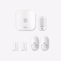 Yale išmaniosios signalizacijos pradinis rinkinys 7 elementai - valdymo pultas, klaviatūra, nuotolinio valdymo pultas, 2x judesio jutiklis, 2x lango/durų jutiklis