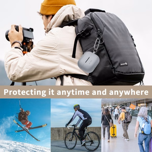Tech-Protect silikoninis dėklas su kabliuku Samsung Galaxy Buds 3 / 3 Pro - ruda