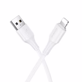 Kabelis USB A į Lightning Hoco 2,4A 1 m X120 baltas