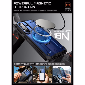 "Supcase Unicorn Beetle Pro Mag MagSafe" 2 komplektų dėklas "Samsung Galaxy S26" - tamsiai mėlynas ir juodas