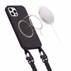 Tech-Protect MagNecklace Magnetinis dėklas telefonui iPhone 12 / 12 Pro - juodas