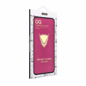 Защитное стекло с приватным фильтром OG 6D Premium Privacy Glass для iPhone 18, цвет: чёрный