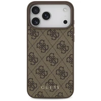 Guess 4G Classic dėklas telefonui iPhone 17 Pro Max - rudas