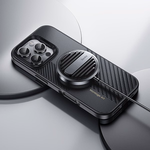 Benks Montage magnetinis Armor Pro Kevlar dėklas su metaliniu rėmeliu 600D+1500D Iphone 16 telefonui juodas