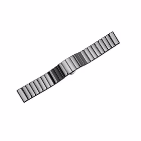 Beline laikrodžio dirželis 20mm Solid juodas