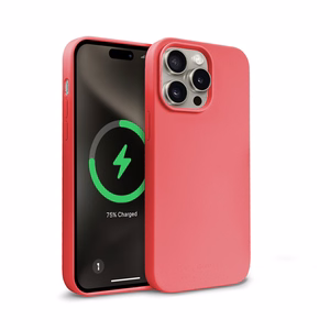 Crong Color Cover Magnetic MagSafe dėklas, skirtas iPhone 15 Pro Max, rožinis