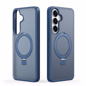 Dėklas Dux Ducis Yind Magnetic Stand Samsung S942 S26 tamsiai mėlynas