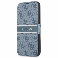 Guess GUBKP13S4GDBL iPhone 13 mini 5.4" mėlynas/mėlynas knygos tipo dėklas 4G Stripe