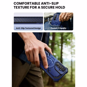 Supcase ArmorBox Mag MagSafe Dėklas for Samsung Galaxy S26 - tamsiai mėlynas and juodas