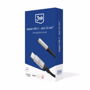 Adapteris 3mk Adapter USB-C to 3,5mm