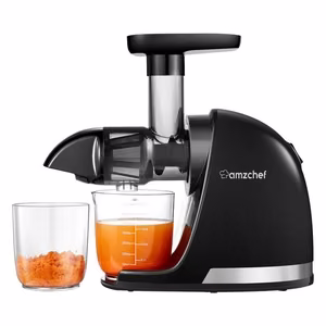 AMZCHEF 1501-BK-SM lėtaeigė sulčiaspaudė (juoda)