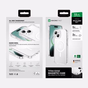Amazing Thing Titan Edge Mag dėklas 15FT IP156.7TEMCL Iphone 15 Plus skaidrus
