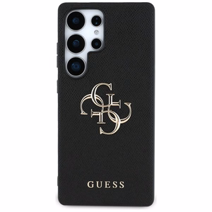 GUESS чехол SAMSUNG S25 Ultra GUHCS25LPGT4MBK (PU Grained Big 4G and Classic Logo) черный