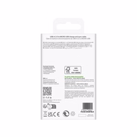 Puro 12W TPE USB-A - microUSB 2m kabelis - juodas