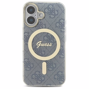 Guess IML 4G MagSafe iPhone 16 dėklas - mėlynas