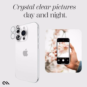 Case-Mate Sparkle Lens Protector apsauginis kamerų lęšių stiklas, skirtas iPhone 15 Pro / 15 Pro Max, „Twinkle“ rašto