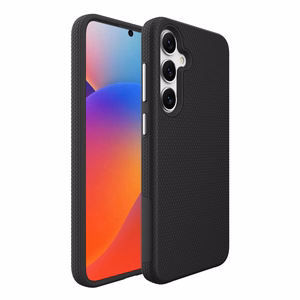 Dėklas Perfectionists Triangle Case Samsung S721 S24 FE juodas