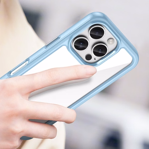 Outer Space dėklas telefonui su geliniu rėmeliu iPhone 16 Pro - mėlynas