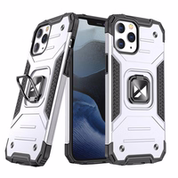 Wozinsky Ring Armor Case stovas tvirtas apsauginis dėklas iPhone 13 Pro Max sidabrinis