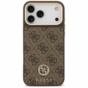 Guess 4G Strass Logo magnetinis dėklas telefonui iPhone 17 Pro Max - rudas