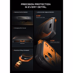 Supcase UB Grip Mag MagSafe dėklas iPhone 18 Pro Max / 17 Pro Max – oranžinis