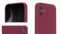 Minkštas liesti Mag dėklas iPhone 12 6,1" bordo