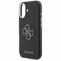 GUESS dėklas IPHONE 17 GUHCP17S5PS4RGGK (PU FW Resin Logo), juodos spalvos