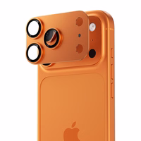 Benks Temperaudonas glass Glass Warrior Metal Integrated Lens Protector (C069) Iphone 17 Pro (lens 3 pieces) oranžinis