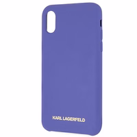 Karl Lagerfeld silikoninis dėklas iPhone X/Xs - violetinis