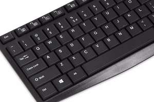 iBOX Eris USB klaviatūra, Juodas