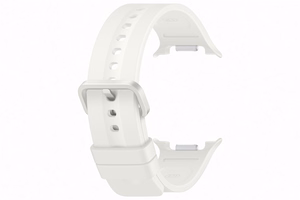Kreminės spalvos „Samsung SNL34SU Sport Band“ laikrodžio dirželis (S/M), skirtas „Galaxy Watch9“ ir „Galaxy Watch8“