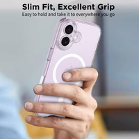 Tech-Protect Magpeak MagSafe CC dėklas iPhone 17 telefonui - skaidrus