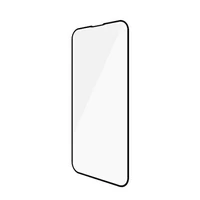 PanzerGlass E2E Microfracture antibakterinis stiklas iPhone 13 mini - su juodu rėmeliu