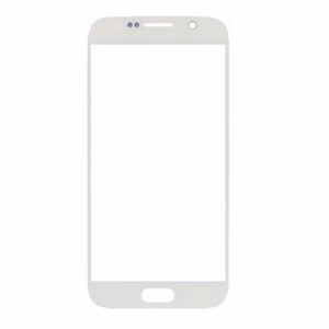 Стекло экрана для Samsung G920 S6 белый HQ