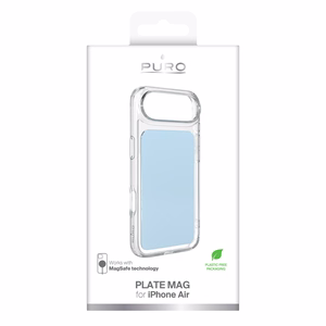 Puro Plate Mag dėklas iPhone 17 Air suderinamas su MagSafe - šviesiai mėlynas