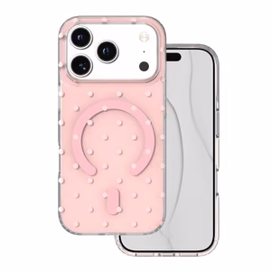 Bubble Dots Mag чехол для iPhone 17 Pro 6,3" / 18 Pro 6,3", розовый