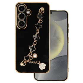 Dėklas telefonui Samsung Galaxy S24 Plus dizainas 3 juodas