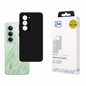 3mk Silikoninis Dėklas for Xiaomi Redmi 15 4G / 15 5G - juodas