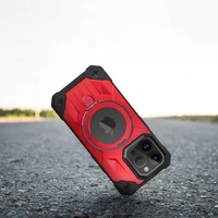 ARMOR MAG COVER dėklas telefonui su MagSafe iPhone 11 Pro Max raudonas