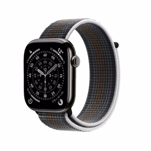Crong Nylon sportinis Apple Watch dirželis, 44/45/46/49 mm, „Midnight Run“